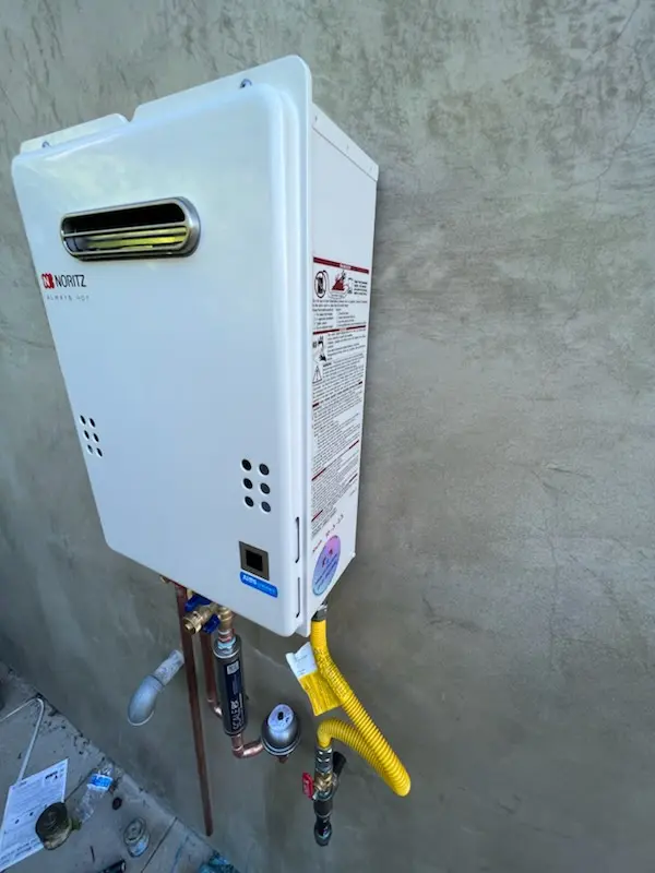 Tankless water heater installation for Ginger Hills homes